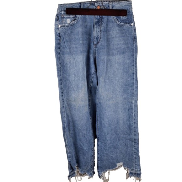 DL1961 Women’s Size 27 Hepburn High-Rise Wide Leg Jeans Light Blue Denim - Picture 2 of 16